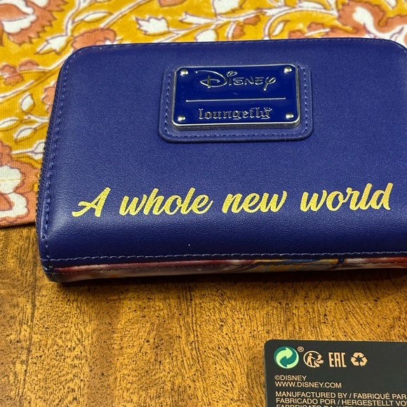 LOUNGEFLY DISNEY ALADDIN 30TH ANNIVERSARY ZIP AROUND WALLET - Picture 11 of 15